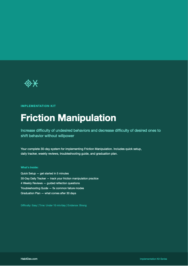 Friction Manipulation Implementation Kit — PDF cover page