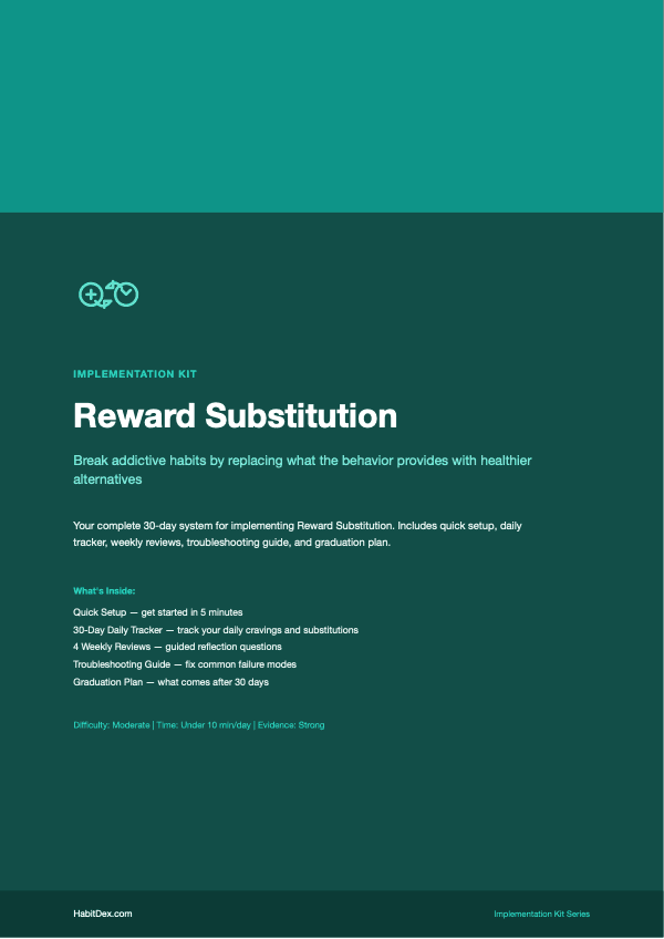 Reward Substitution Implementation Kit — PDF cover page