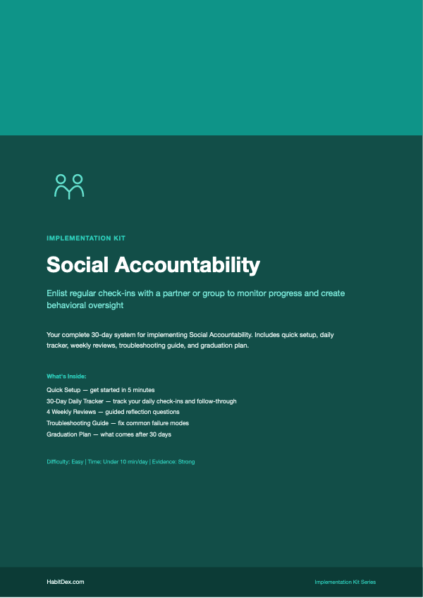 Social Accountability Implementation Kit — PDF cover page
