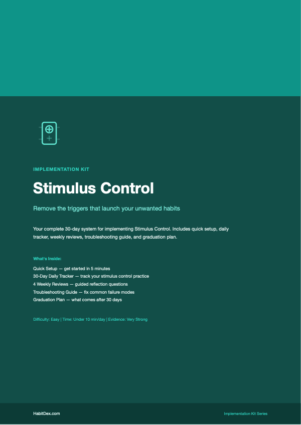 Stimulus Control Implementation Kit — PDF cover page