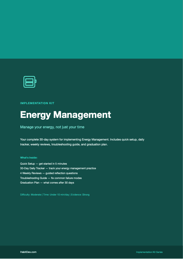 Energy Management Implementation Kit — PDF cover page