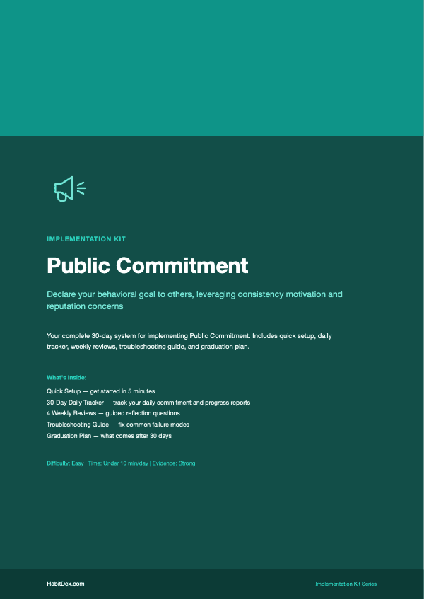 Public Commitment Implementation Kit — PDF cover page