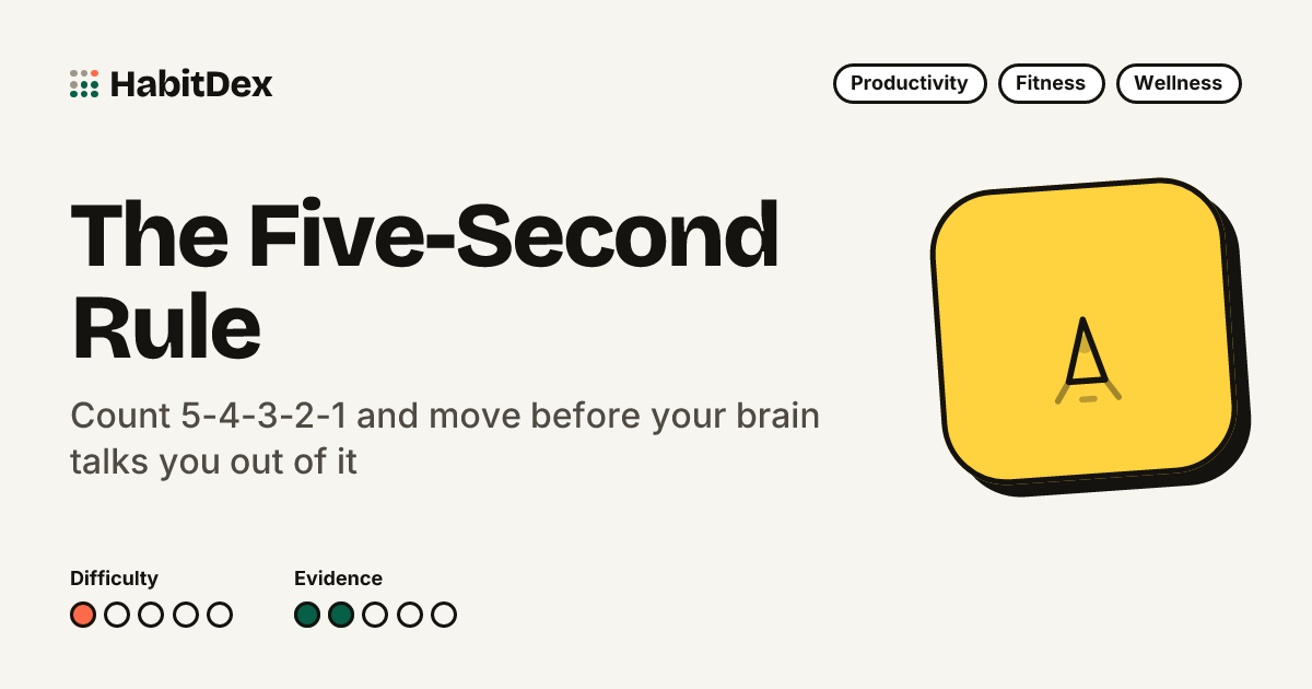 The Five-Second Rule: How It Works, Pros & Cons, and How to Start ...